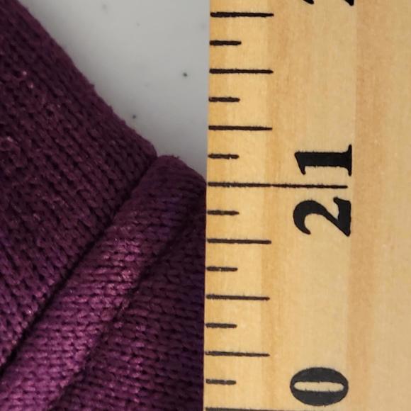 Metaphor Eggplant Purple Fleece Button Front Pockets Jacket Women Size L - Picture 4 of 10